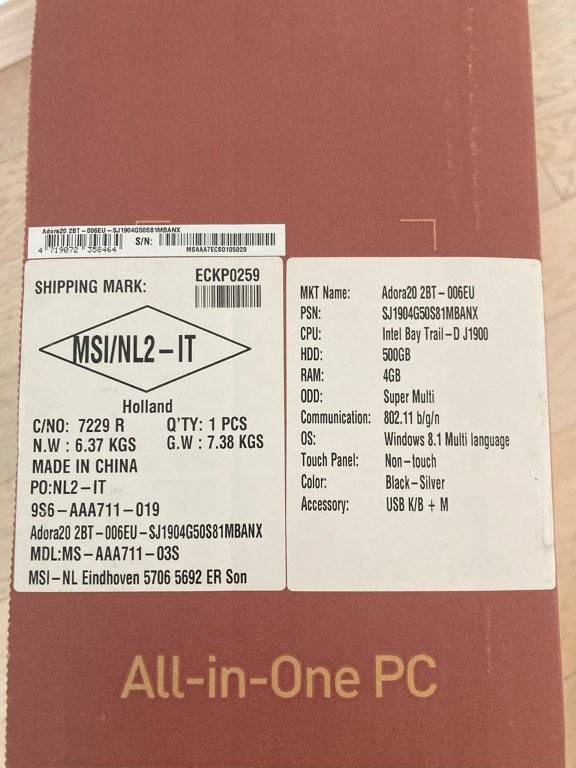 Computer Pc All in one MSI Adora 3